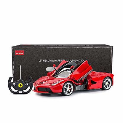 Picture of RASTAR RC Car | 1/14 Scale Ferrari LaFerrari Radio Remote Control R/C Toy Car Model Vehicle for Boys Kids, Red, 13.3 x 5.9 x 3.3 inch