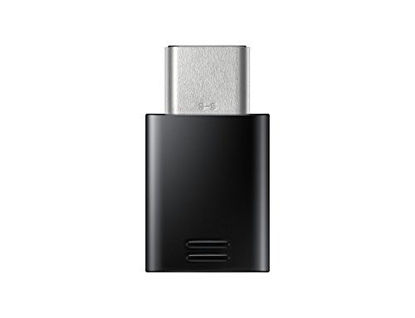 Picture of Samsung USB-C at Micro USB Adapter, EE-GN930, Black - Suitable for Galaxy A3 A320F, Galaxy A5 A520F, Galaxy S8 G950F, Galaxy S8+ G955F, Galaxy Tab S3 T820, Galaxy Tab S3 T825 LTE /4G