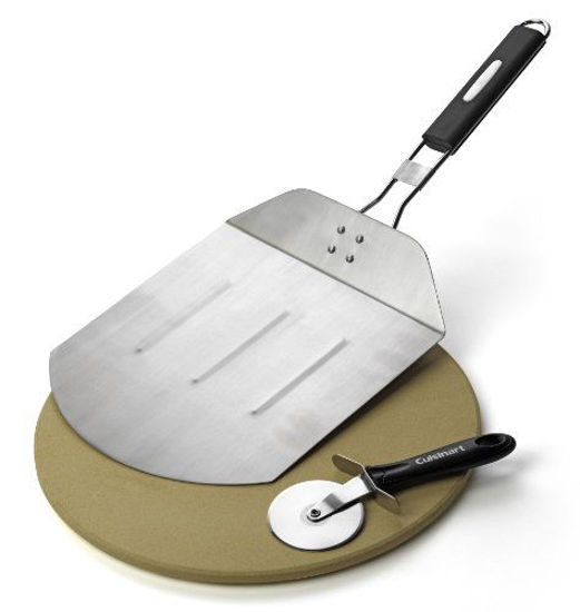 Picture of Cuisinart CPS-445, 3-Piece Pizza Grilling Set, Stainless Steel