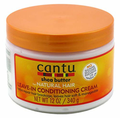 Picture of Cantu Shea Butter for Natural Hair Leave In Conditioning Repair Cream, 12 Ounce