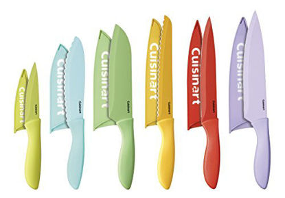 Picture of Cuisinart C55-12PCER1 Advantage Color Collection 12-Piece Knife Set with Blade Guards, Multicolored