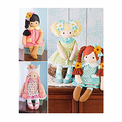 Picture of Simplicity Stuffed Doll with Clothes Art and Craft Sewing Template, One Size Only