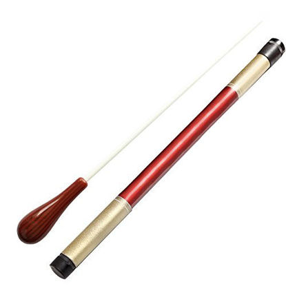 Picture of Music Conductor Batons,Imitation Agate Handle Orchestra Conducting Baton Music Batons (Dark Red)