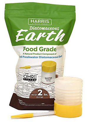 Picture of HARRIS Diatomaceous Earth Food Grade, 2lb with Powder Duster Included in The Bag