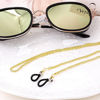 Picture of Whaline 3 Pieces Eyeglasses Chain Sunglass Neck Strap Holder with 6 Pcs Adjustable Rubber Ends Connectors (Silver Golden Black)