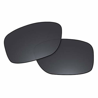 Picture of OOWLIT Replacement Lenses Compatible with Oakley Jupiter Squared Sunglass Black Non-polarized