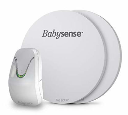 Picture of Babysense Under-The-Mattress Baby Movement Monitor, The Original Non-Contact Infant Monitor, Full Bed Coverage with 2 Sensor Pads, Now with Enhanced Sensitivity, Model: Babysense 7