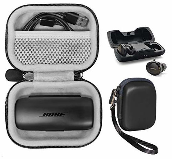 Picture of Featured Protective Case for Bose SoundSport Free Truly Wireless Sport Headphones Charger Box, Mesh pocket for Cable and other accessories (Frosted Black)