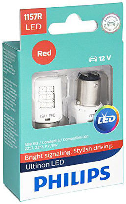 Picture of Philips 1157RLED Ultinon LED Bulb (Red), 2 Pack