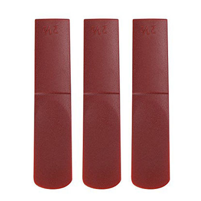 Picture of 3pcs Alto Saxophone Reeds, 2.5 Strength Reeds for Alto Saxophone(Red)