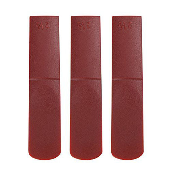 Picture of 3pcs Alto Saxophone Reeds, 2.5 Strength Reeds for Alto Saxophone(Red)