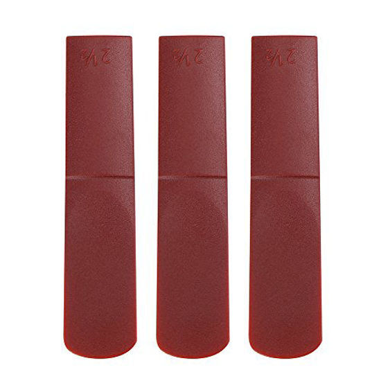 Picture of 3pcs Alto Saxophone Reeds, 2.5 Strength Reeds for Alto Saxophone(Red)
