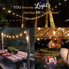 Picture of Guddl Outdoor String Lights 25ft Patio Lights with 27 G40 Bulbs (2 Spare) Connectable Globe String Lights for Party Tents Patio Gazebo Porch Deck Bistro Backyard Balcony Pergola Outside Decor