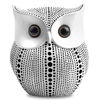 Picture of Owl Statue Decor (White) Small Crafted Buho Figurines for Home Decor Accents, Living Room Bedroom Office Decoration, Book Shelf TV Stand Decor - Animal Sculptures Collection BFF Gifts for Birds Lovers