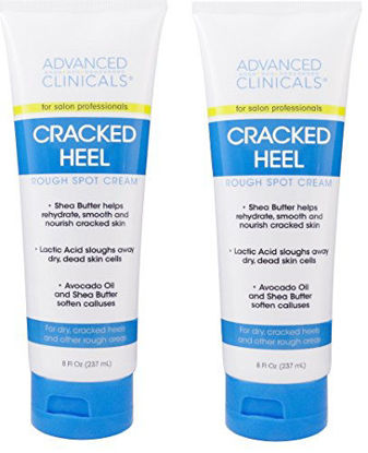 Picture of Advanced Clinicals Cracked Heel Cream For Dry Feet, Rough Spots, And Calluses. (Two - 8oz)