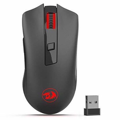 Picture of Redragon M652 Optical 2.4G Wireless Mouse with USB Receiver, Portable Gaming & Office Mice, 5 Adjustable DPI Levels, 6 Buttons for Desktop, MacBook, Notebook, PC, Laptop, Computer