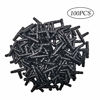 Picture of Kalolary 100pcs 1/4" Universal Barbed Tee Fittings, Barbed Connectors Drip Irrigation for 1/4 Inch Water Hose Connectors 4mm/7mm Water Tube Drip Irrigation Watering System