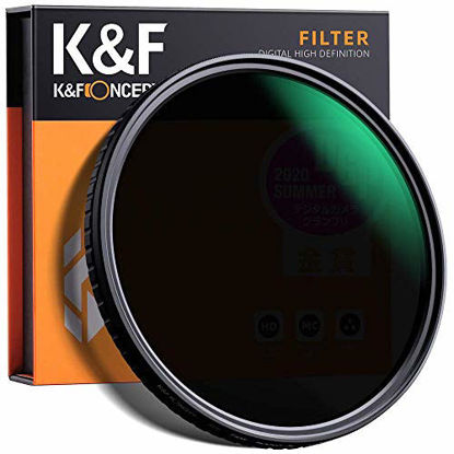 Picture of K&F Concept 82mm Fader ND Filter Neutral Density Variable Filter ND2 to ND32 for Camera Lens NO X Spot,Nanotec,Ultra-Slim,Weather-Sealed