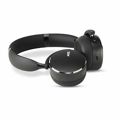 Picture of AKG Y500 On-Ear Foldable Wireless Bluetooth Headphones - Black (US Version)