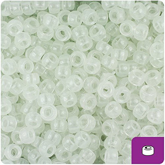 Mini Pony Beads, 6.5x4mm, Transparent Crystal Clear (Approx.