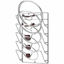 Picture of Wall Door Mounted Pot Lid Rack, Chrome Finish