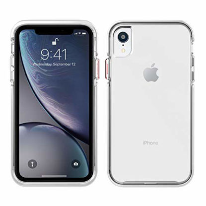 Picture of Pelican Ambassador iPhone XR Case (Clear/White with Rose Gold Button)