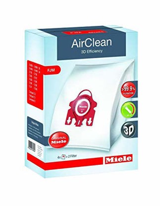 Picture of Miele Genuine Vacuum Cleaner AirClean Dust Bags Type FJM Pack of 8