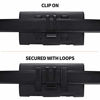 Picture of BECPLT Galaxy Note 20 Ultra 5G Holster Case, Leather Galaxy Note 10 Plus Belt Clip Holster Pouch Carrying Sleeve with ID Card Holder for Galaxy A12 A42 5G M51 M21s A21s Galaxy Note 20 Note 9 8 (Black)