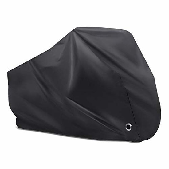  Bike Cover for 2 or 3 Bikes Outdoor Waterproof Bicycle Covers  Rain Sun UV Dust Wind Proof with Lock Hole for Mountain Road Electric Bike  Heavy Duty Bikes Black 