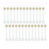 Picture of 100 Pieces Wool Daubers Ball Brush Leather Dye Tool with Metal Handle for DIY Crafts Projects