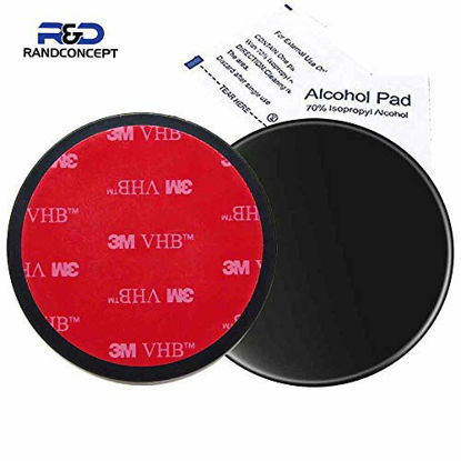 Picture of Randconcept - 95mm 3M VHB Adhesive Dashboard Pad Mounting Disk for Suction Cup Phone Mount & Garmin GPS Suction Mount | 3.74" Wide Diameter 2 Pcs