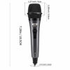Picture of Moukey Dynamic Cardioid Home Karaoke Microphone, 13 ft XLR Cable Metal Handheld Wired Mic Corded for Singing/PA Speaker/Amp/Mixer/Karaoke Machine & Speech/Wedding/Stage -Grey (MWm-5)