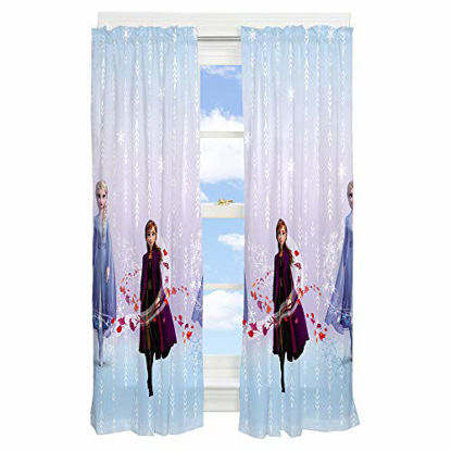 Picture of Franco Kids Room Window Curtain Panels Drapes Set, 82" x 63", Disney Frozen 2