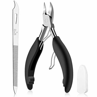 Picture of Toenail Clipper for Ingrown or Thick Nails- Toenails Trimmer and Professional Podiatrist Toenail Nipper for Seniors with Surgical Stainless Steel Super Sharp Blades Lighter Soft Handle