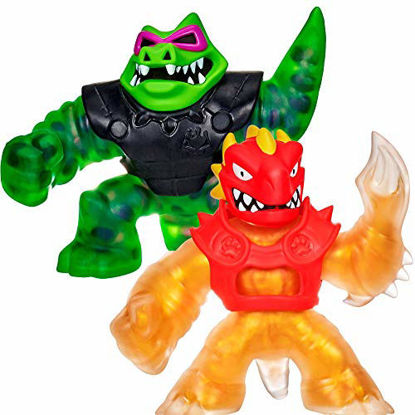 Picture of Heroes of Goo Jit Zu Water Blast Versus Pack - 2 Action Figure Pack Including Exclusive Golden Figure, Blazagon Vs Rockjaw