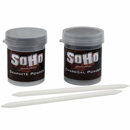 Picture of SoHo Urban Artist Graphite And Charcoal Drawing Powders - 15 grams