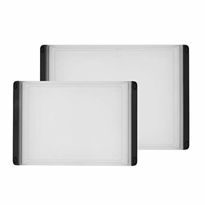 Picture of OXO Good Grips 2-Piece Cutting Board Set,Clear,Multi