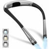 Picture of Glocusent LED Neck Reading Light, Book Light for Reading in Bed, 3 Colors, 6 Brightness Levels, Bendable Arms, Rechargeable, Long Lasting, Perfect for Reading, Knitting, Camping, Repairing