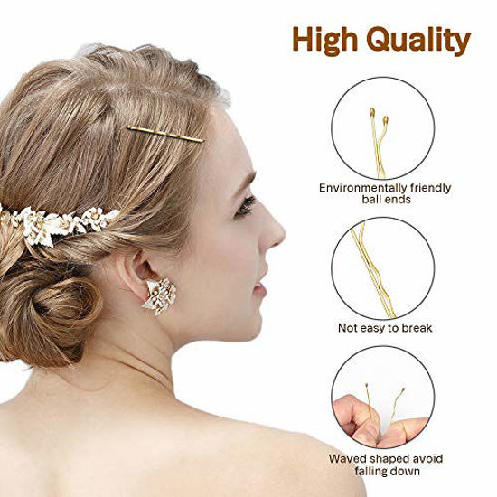GetUSCart Blonde Bobby Gold Bobby Pins for Hair Bob Pins