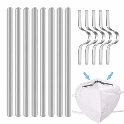 Picture of Aluminum Strips Nose Wire, Nose Bridge for Mask, 90MM Flat Nose Clips Nose Bridge Bracket for DIY Mask Handmade 100PCS