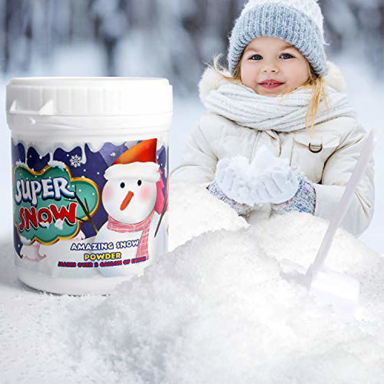 Let it Snow Instant Snow Powder for Slime - Best Fake Snow for Cloud Slime  - Made in The USA Makes 1 Gallon 