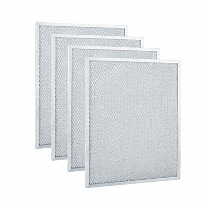 Picture of BPS1FA30 Range Hood Filter 11-3/4" x 14-1/4" x 3/8" for Broan, Nutone Compatible with 30QS1, WS1 Aluminum Hood Grease Replacement Filter (4 Pack)