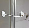 Picture of 1 Pack Refrigerator Lock with 2 Keys, Refrigerator Lock Dorm Freezer Door Lock and Child Safety Cabinet Lock with Strong Adhesive