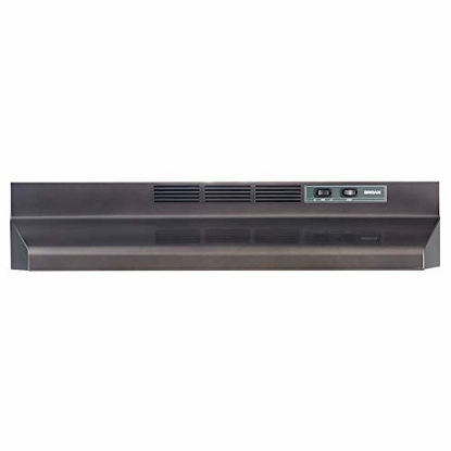 Picture of Broan-NuTone F4030BLS Convertible Range Hood Insert with Light, Exhaust Fan for Under Cabinet, 6.5 Sones, 160 CFM, Black Stainless Steel, 30"