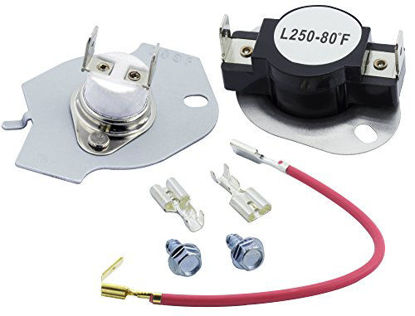Picture of 279816 Dryer Thermal Cut-off Kit Replacement Part by Blue Stars - Exact Fit for Whirlpool & Kenmore Dryers - Replaces 3399848 AP3094244 PS334299 279816VP
