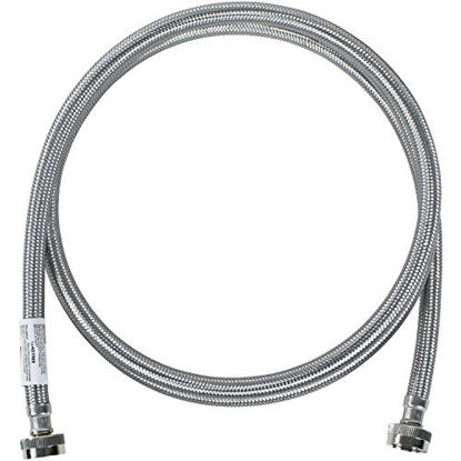 Picture of Certified Appliance Accessories Washing Machine Hose, Hot or Cold Water Supply Line, PVC Core with Premium Braided Stainless Steel (8 FT)