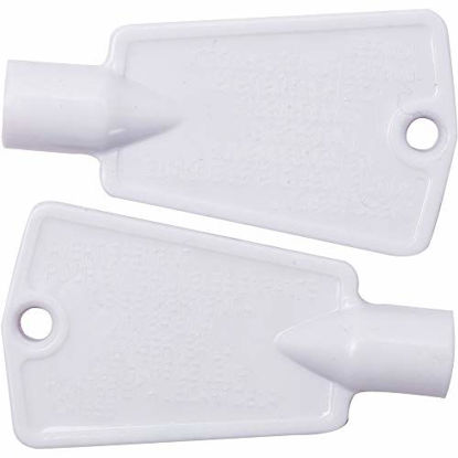 Picture of Ultra Durable 297147700 Freezer Door Key Replacement part by Blue Stars - Exact Fit for Frigidaire Kenmore Electrolux Freezers - Replaces AP4301346 PS1991481 - PACK OF 2
