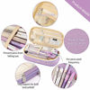 Picture of EASTHILL Big Capacity Pencil Pen Case Office College School Large Storage High Capacity Bag Pouch Holder Box Organizer Blue (Purple)