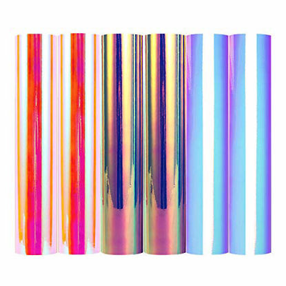 Picture of TECKWRAP Opal Chrome Holographic Precut Sheets, Mermaid