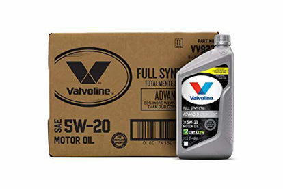 Picture of Valvoline - VV927-CS Advanced Full Synthetic SAE 5W-20 Motor Oil 1 QT, Case of 6